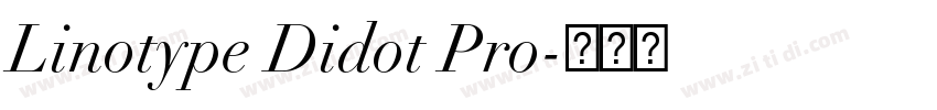 Linotype Didot Pro字体转换